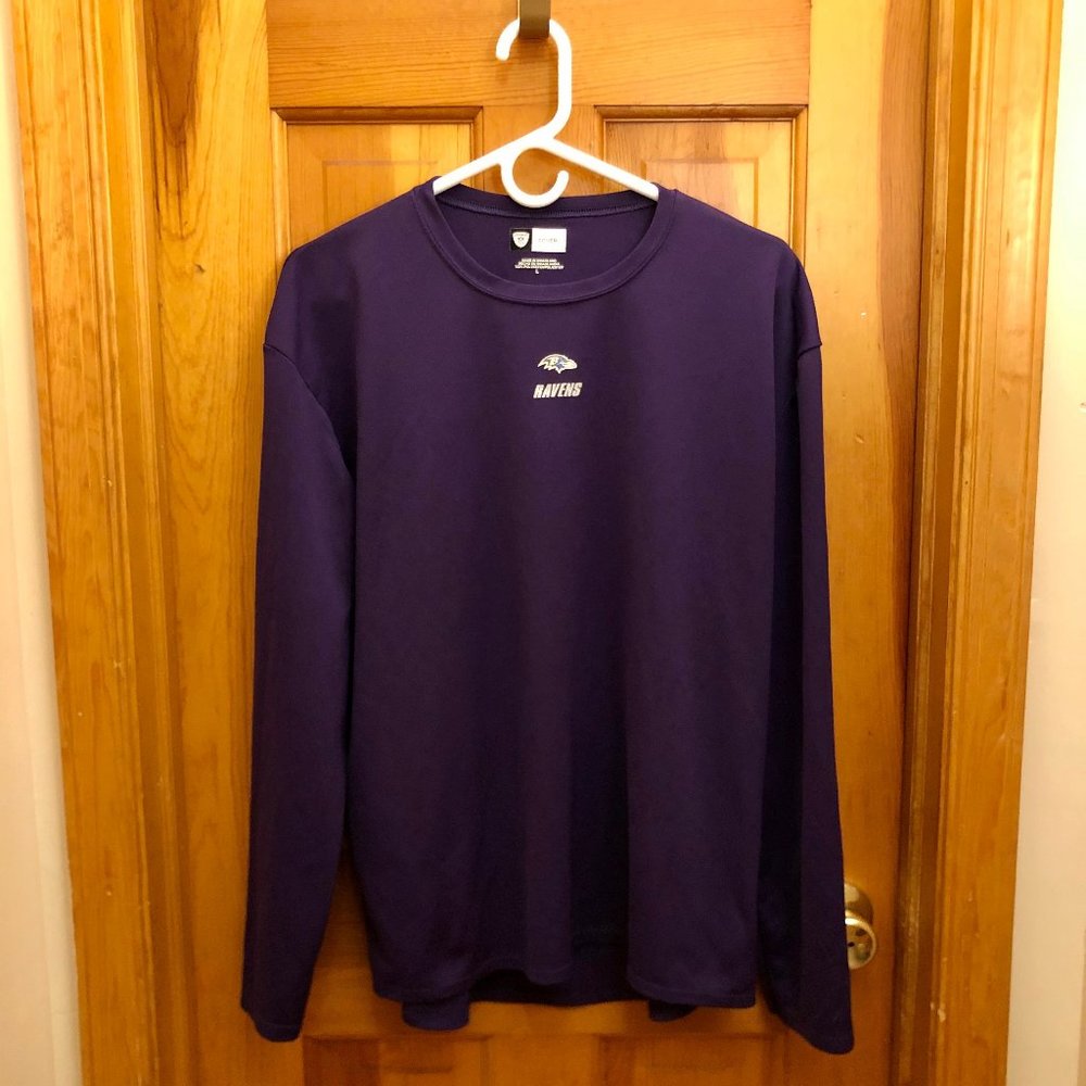 B'more Ravens Cover2 Long Sleeve, Large, NFL Brand